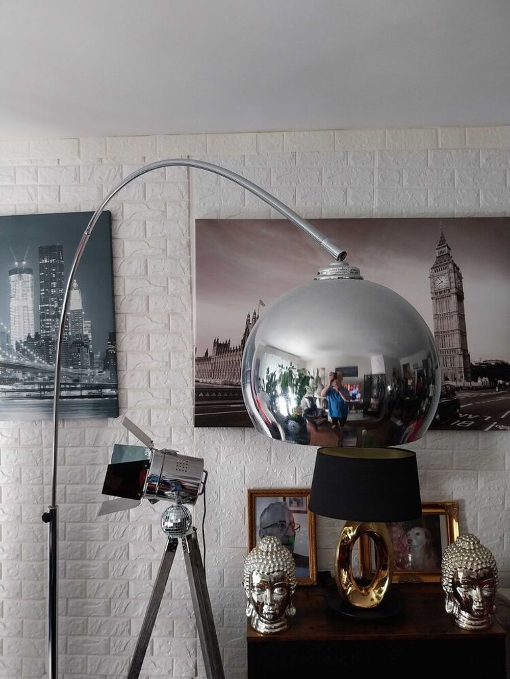 grand lampadaire pied marbre 78 Meubles