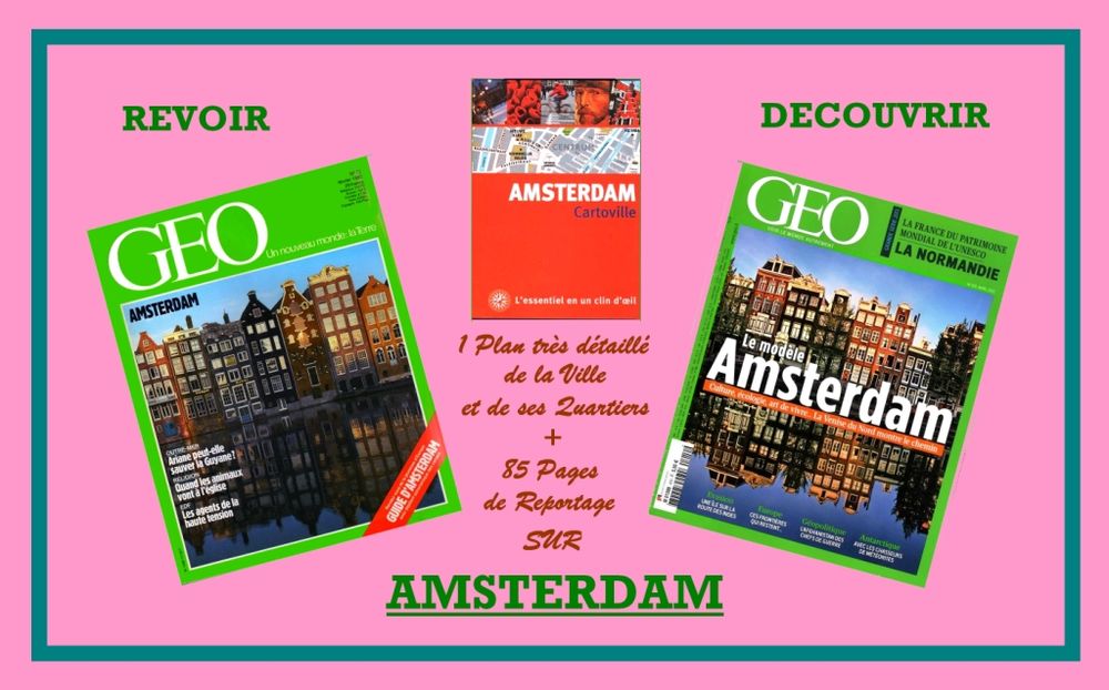AMSTERDAM - g&eacute;o - PAYS BAS / prixportcompris Livres et BD