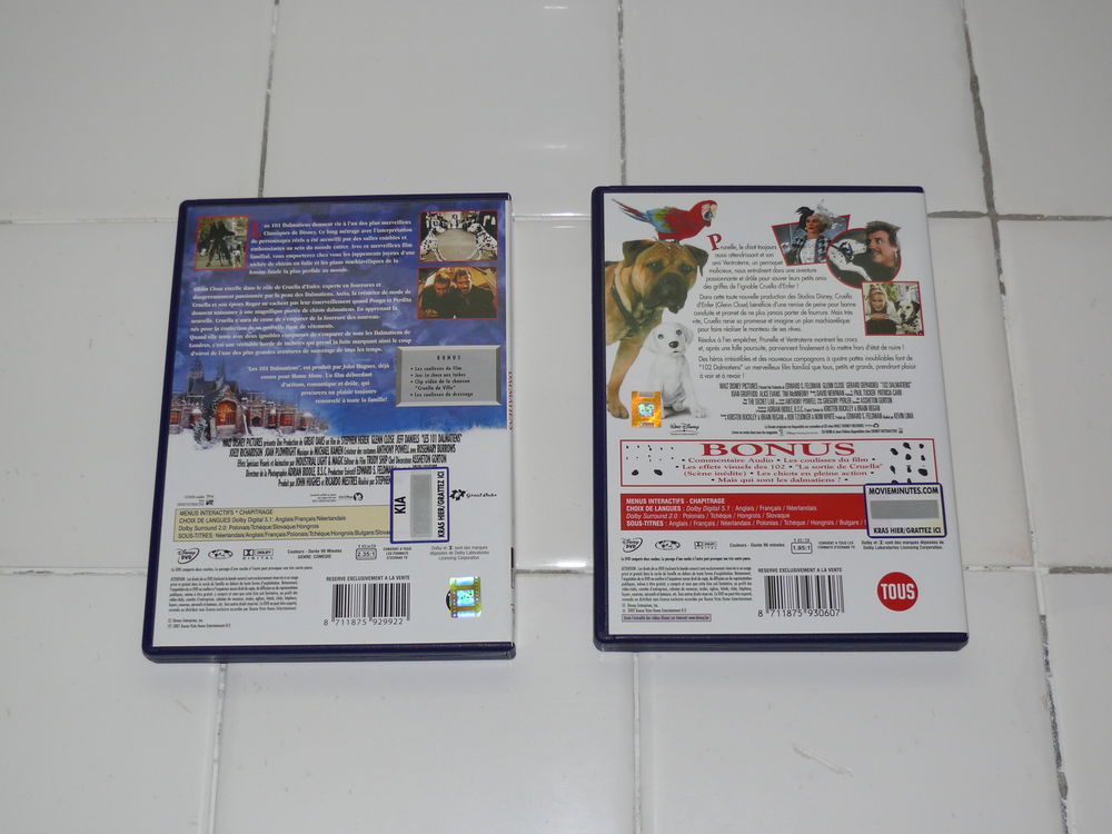 DVD : Films "Dalmatiens" DVD et blu-ray