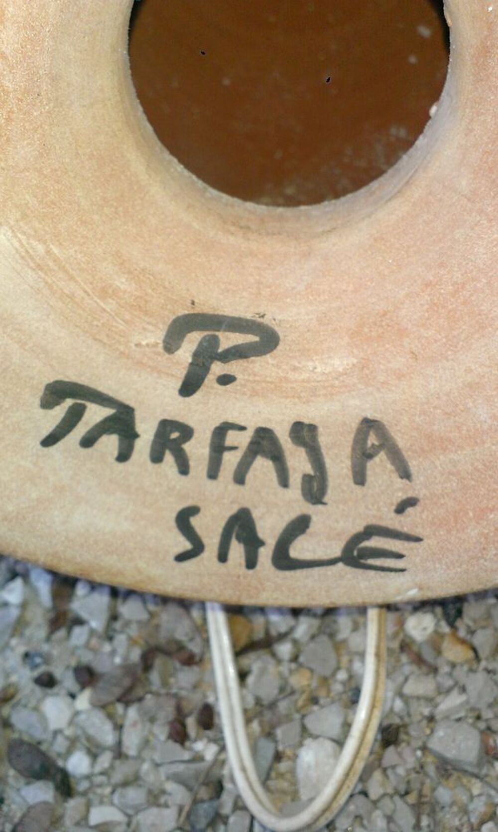 Lampe artisanale faite au tour Décoration