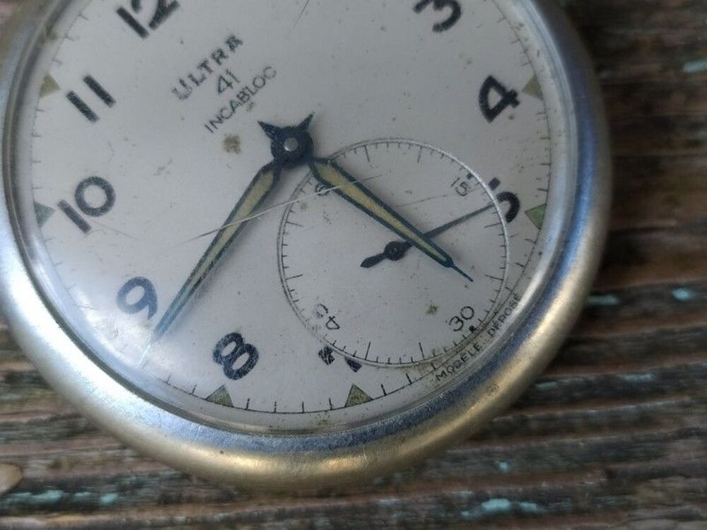 Ancienne Montre &agrave; Gousset Ultra 41 Incabloc Bijoux et montres