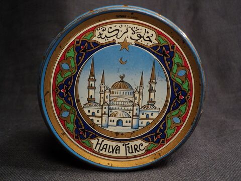 Ancienne Boite Halva Turc Publicitaire SICPA Alger Turquie 20 Loches (37)