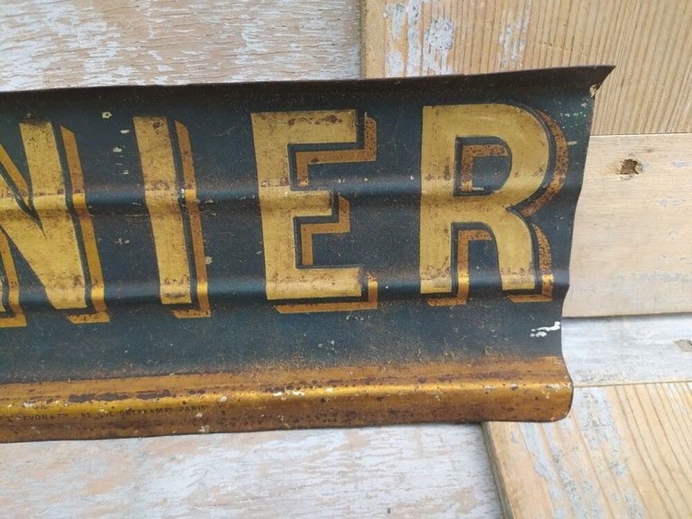 Ancienne Plaque Pr&eacute;sentoir T&ocirc;le Publicitaire Chocolat Menier 