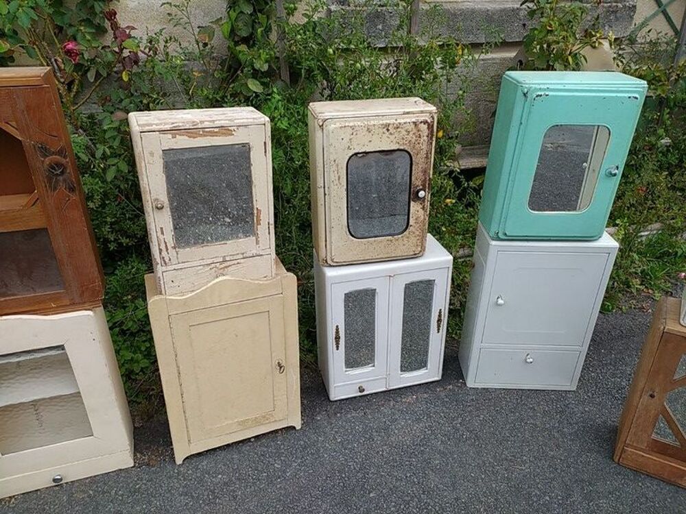 Armoire Murale Pharmacie Toilette Cuisine D&eacute;co Vintage Meubles