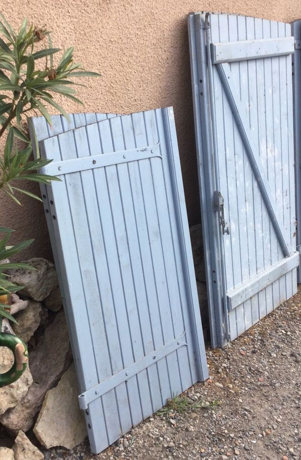 Volets en bois bleus - Lot de 2 paires Bricolage
