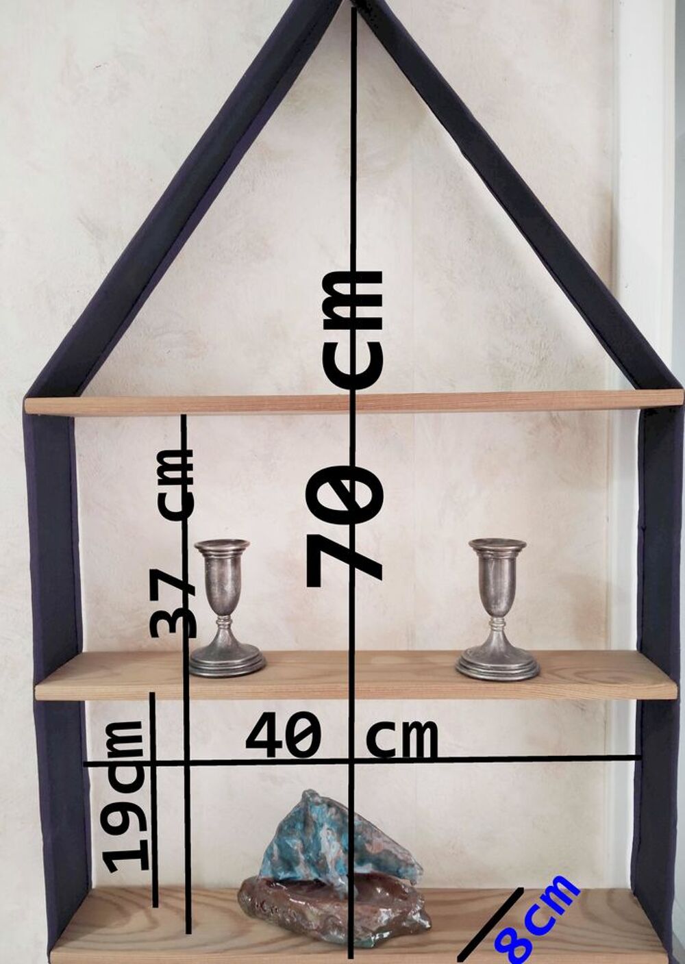 ensemble de 2 &eacute;tag&egrave;res &agrave; flancs souples Meubles