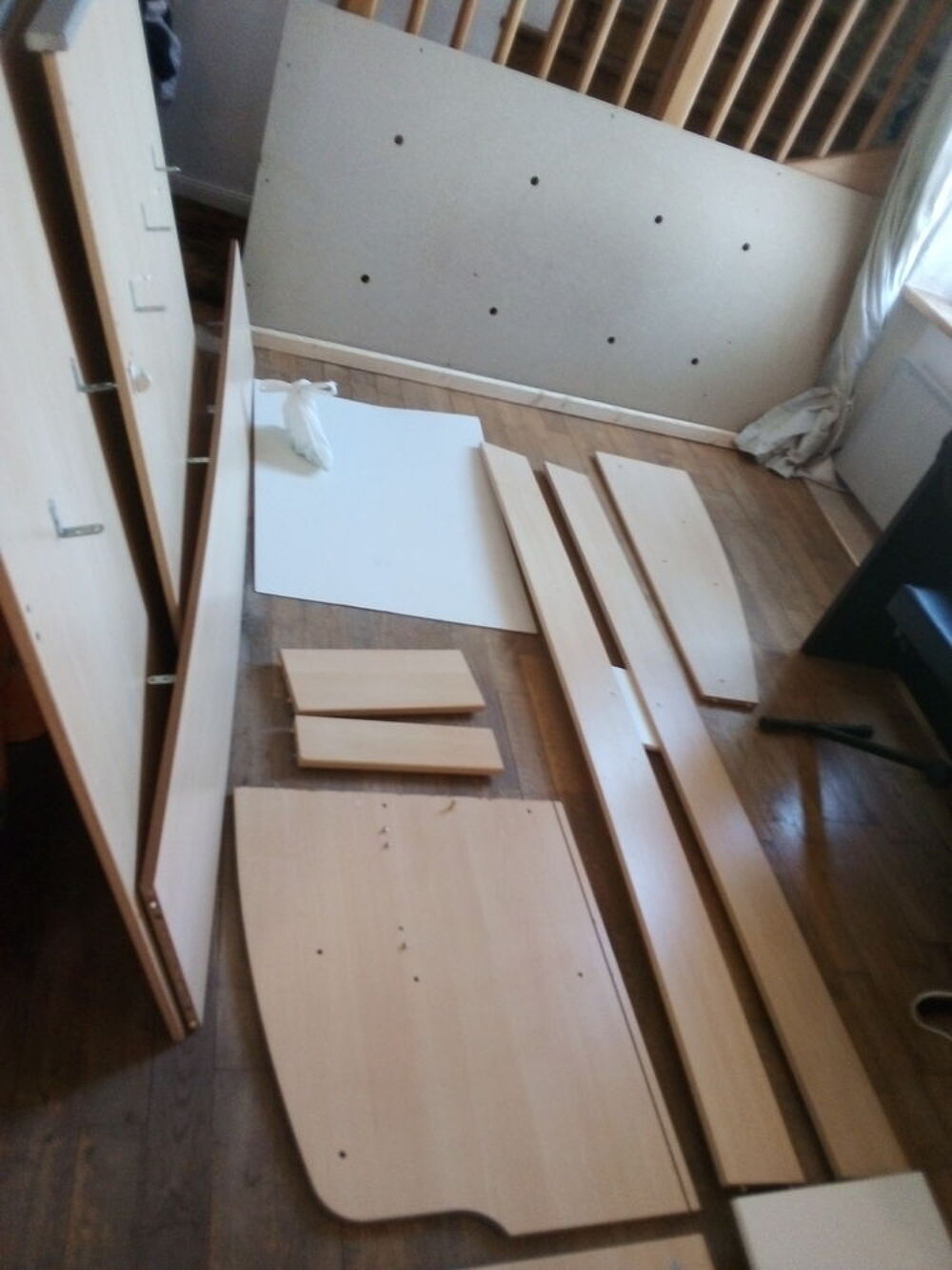 Lit mezzanine bois clair 1 place Mobilier enfants