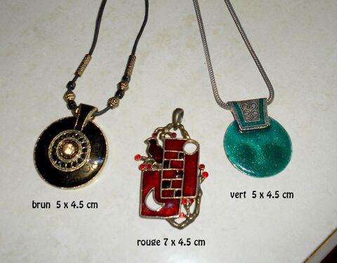 3 Pendentifs en émail 30 Antibes (06)