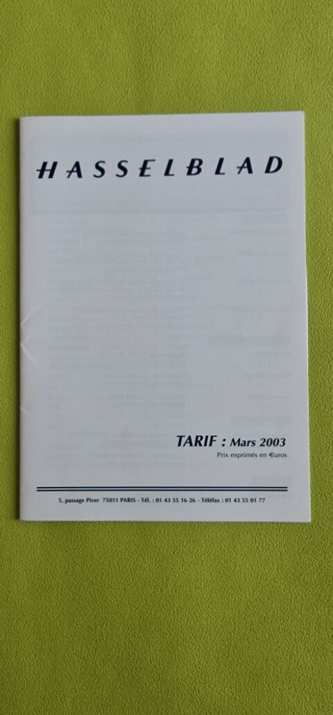 HASSELBLAD TARIF 0 Toulouse (31)