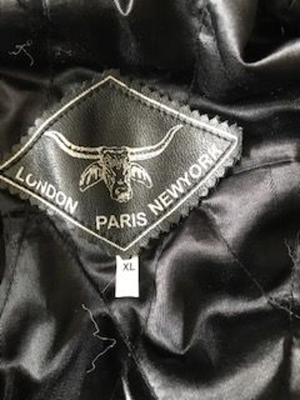Blouson cuir XL moto de qualit&eacute; fait main Maroquinerie