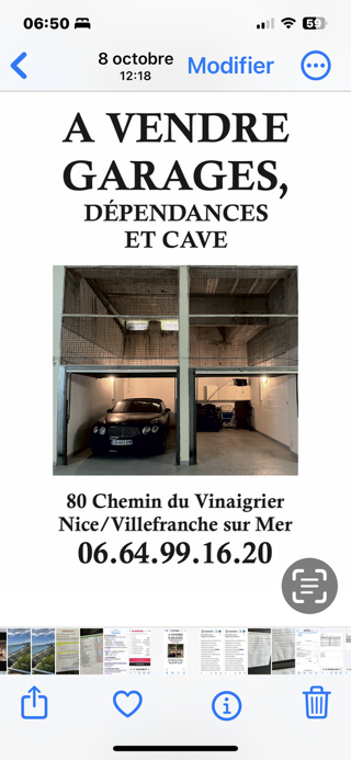  Parking / Garage  vendre 14 m