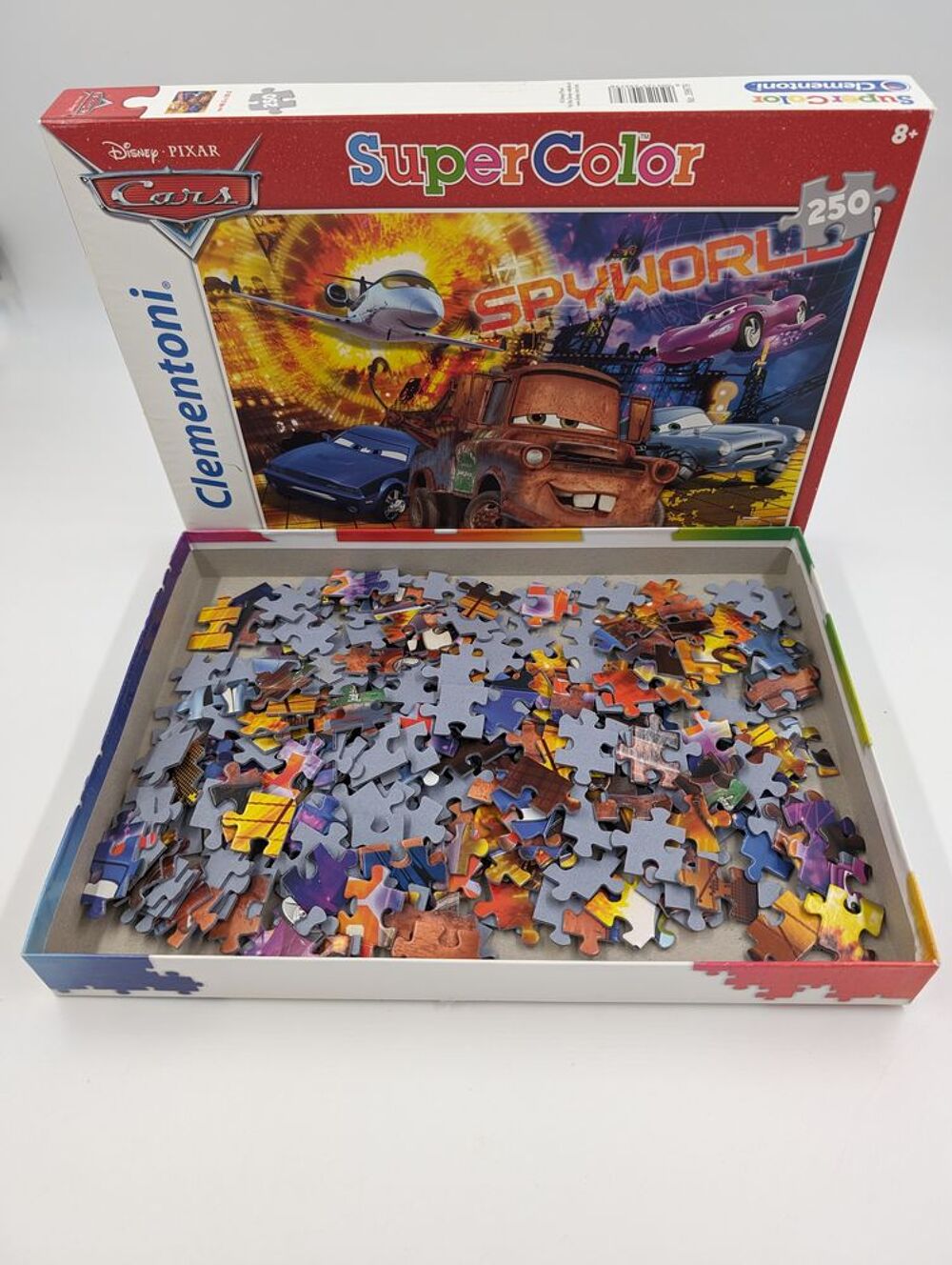 Puzzle 250 pi&egrave;ces Disney Pixar Cars Super Color Clementoni Jeux / jouets