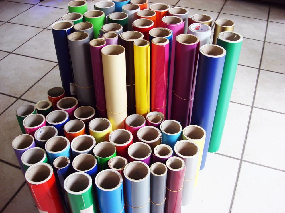 lot rouleaux de vinyle adh&eacute;sif pour stickers Décoration