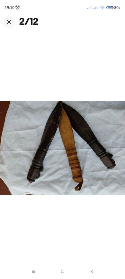 3 couteaux artisanal africain. 75 La Seyne-sur-Mer (83)