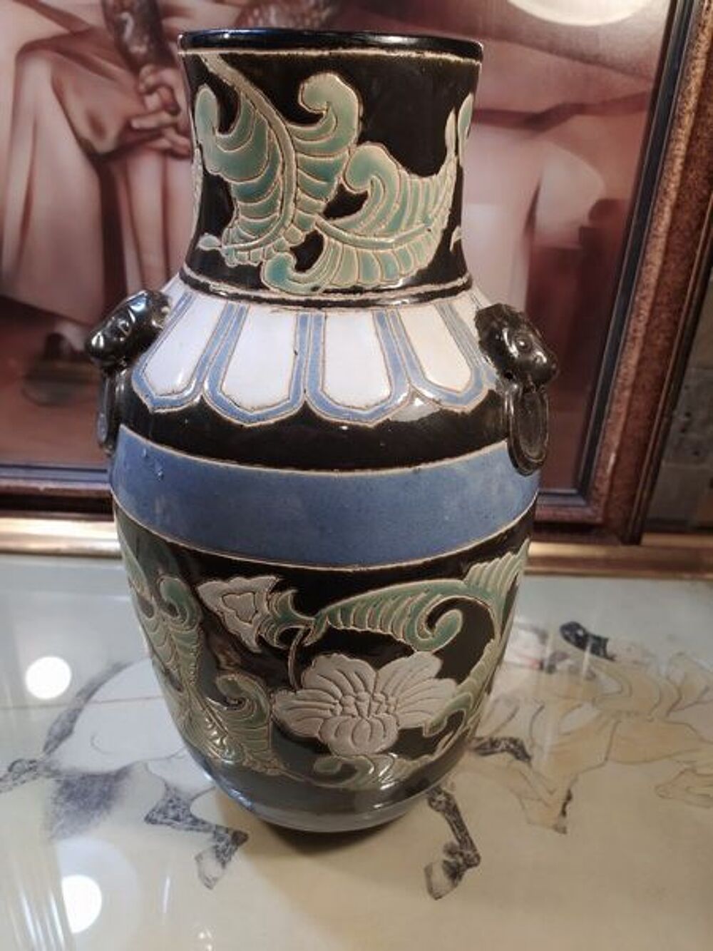 Grand Vase Vietnamien XX&egrave;me, non sign&eacute; Décoration