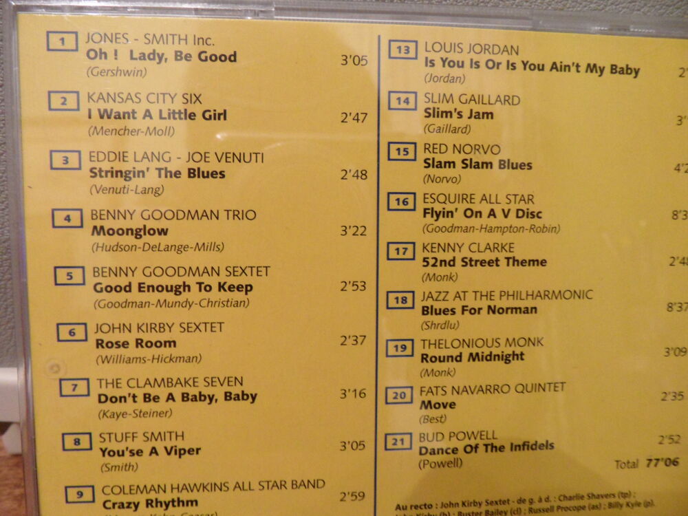Lot de 20 CD "Les triomphes du Jazz" (originaux) Audio et hifi