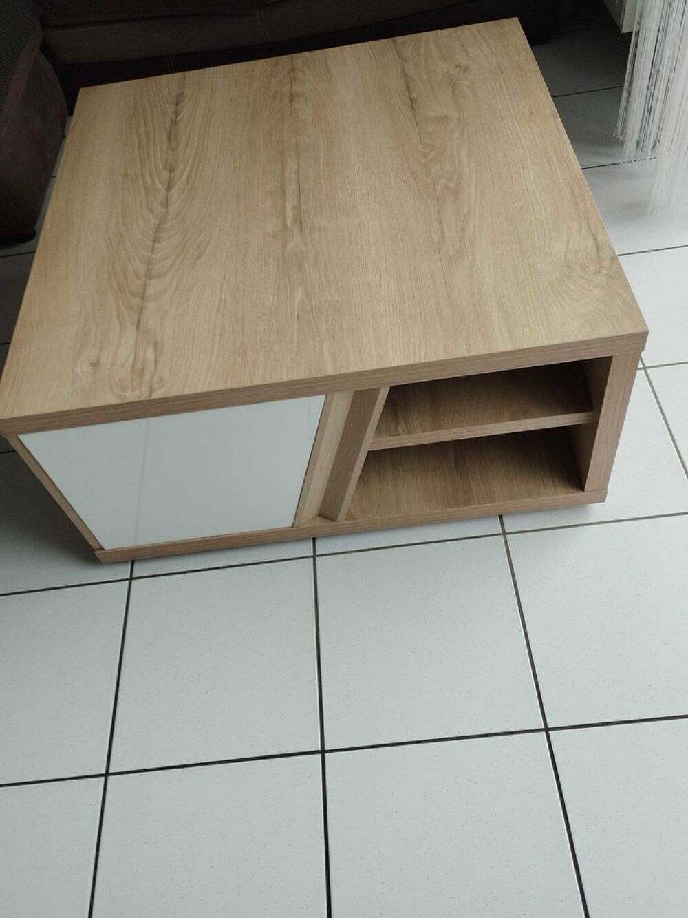table basse carr&eacute;e avec 1 tiroir Meubles