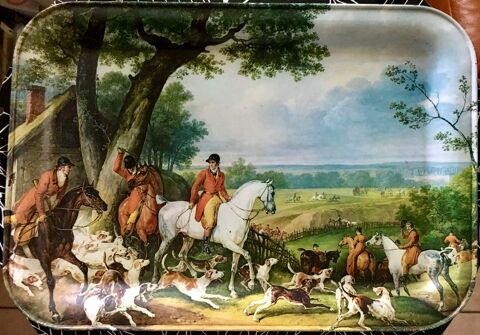 Plateau de service en mtal ; Plateau vintage 9 Merville (31)