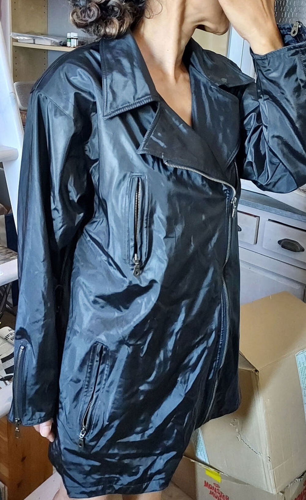 Veste homme en tr&egrave;s bon &eacute;tat noire Vêtements