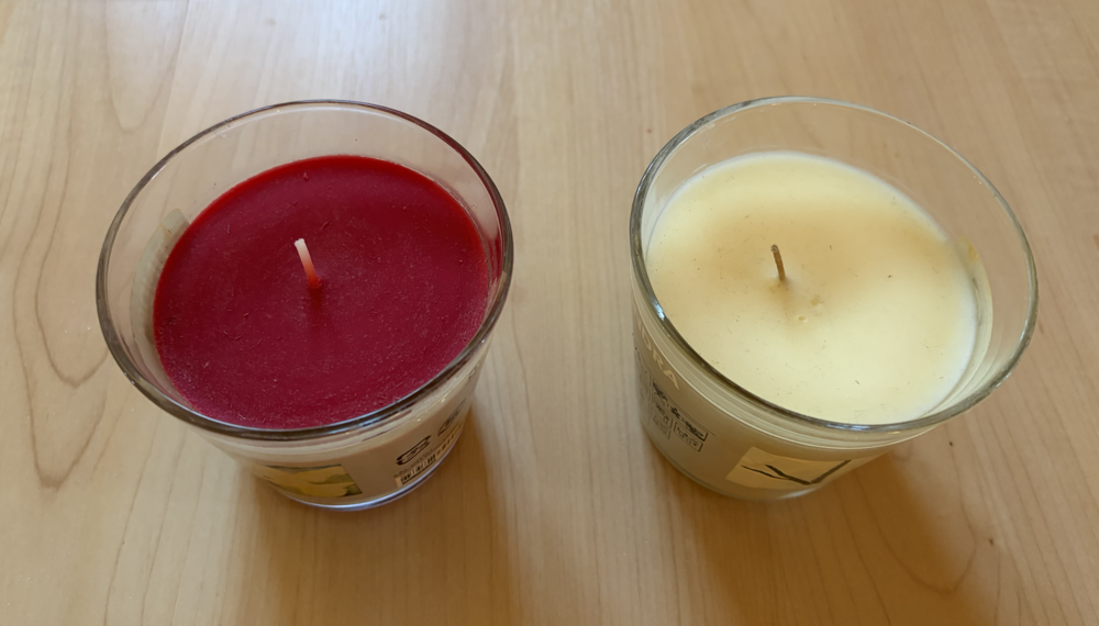 2 bougies parfum&eacute;es neuves Décoration