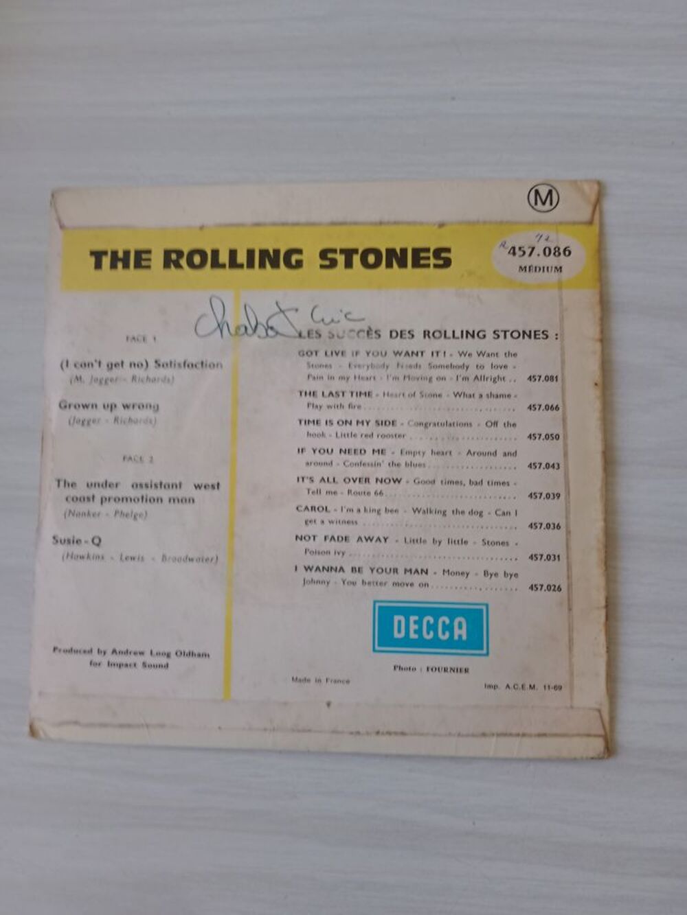 45 tours THE ROLLING STONES SATISFACTION CD et vinyles