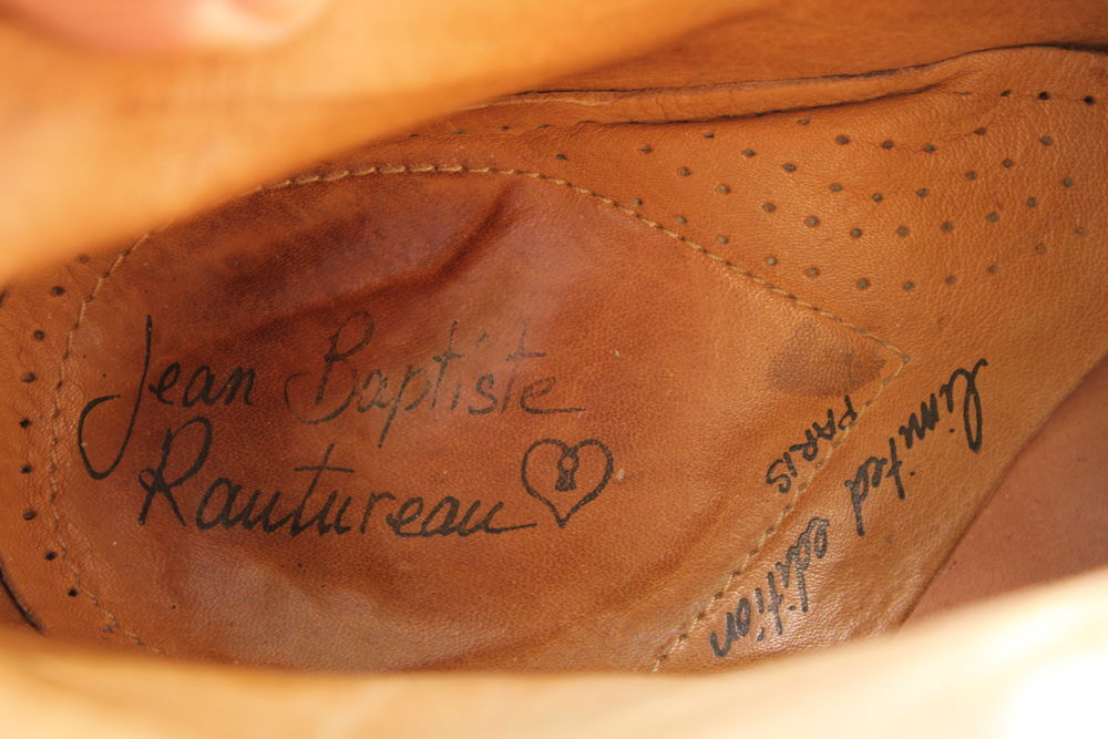 Boots cuir noir JEAN BAPTISTE RAUTUREAU T.43 Edition limit&eacute;e Chaussures