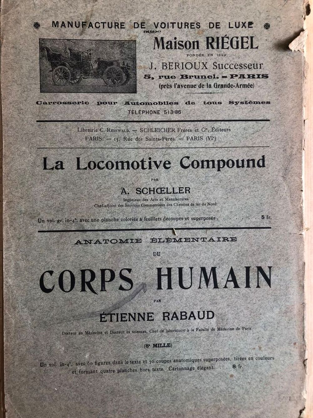 LIVRE LOCOMOTIVE
SCHOELLER, Adolphe 