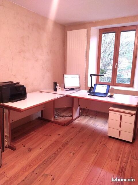 Bureau d'angle + caisson 50 Longechenal (38)