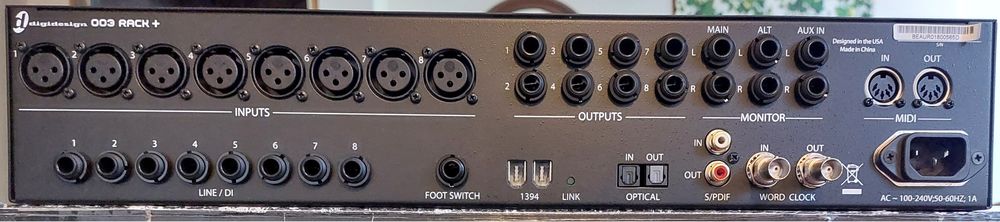 Interface audio Digidesign 003 Rack+ Audio et hifi