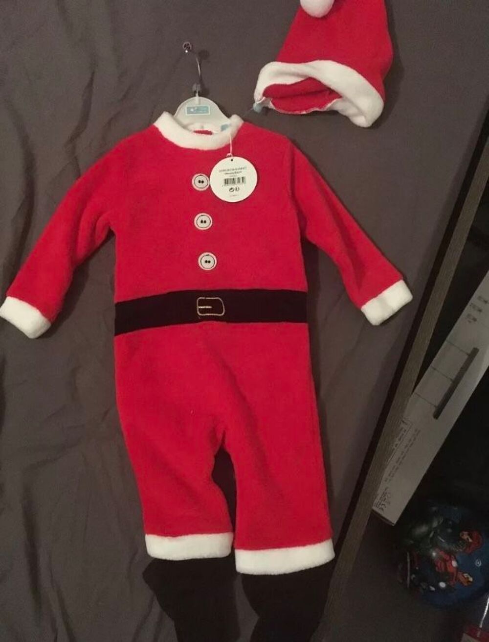 Pyjama Deguisement Pere Noel Enfant 18 Mois 81cm Vêtements enfants