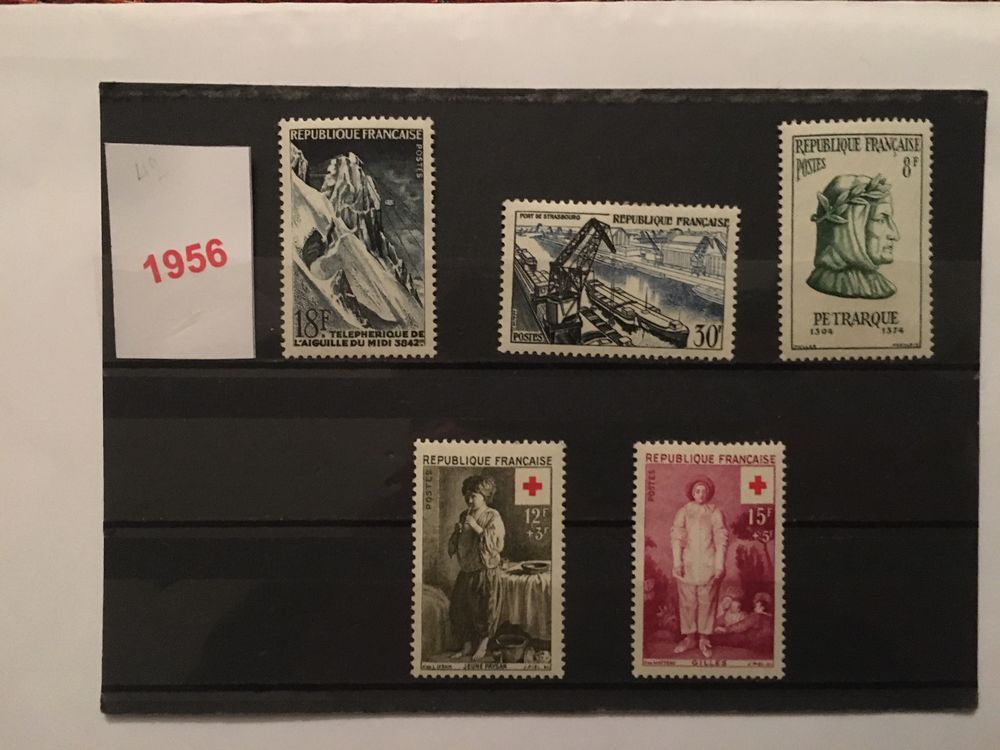 Timbres de collection de France ** Neufs 1956 