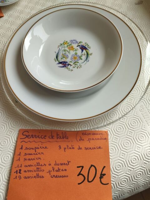 Service de table 30 Buxerolles (86)