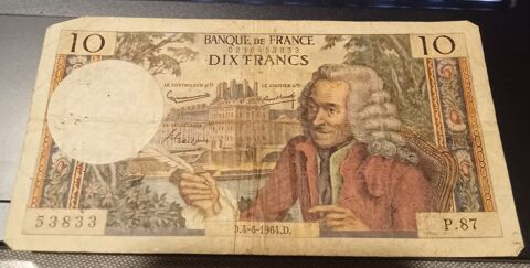 billet de10 francs Voltaire de 1964 Saulnot (70)