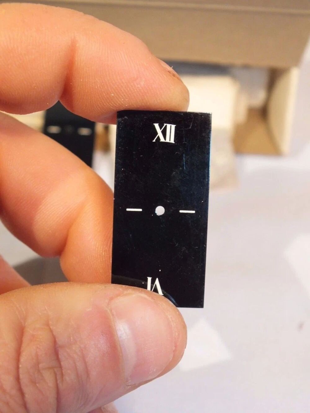 Lot 2 Cadrans de montre de poignet - fond de stock - noir 17 Bijoux et montres