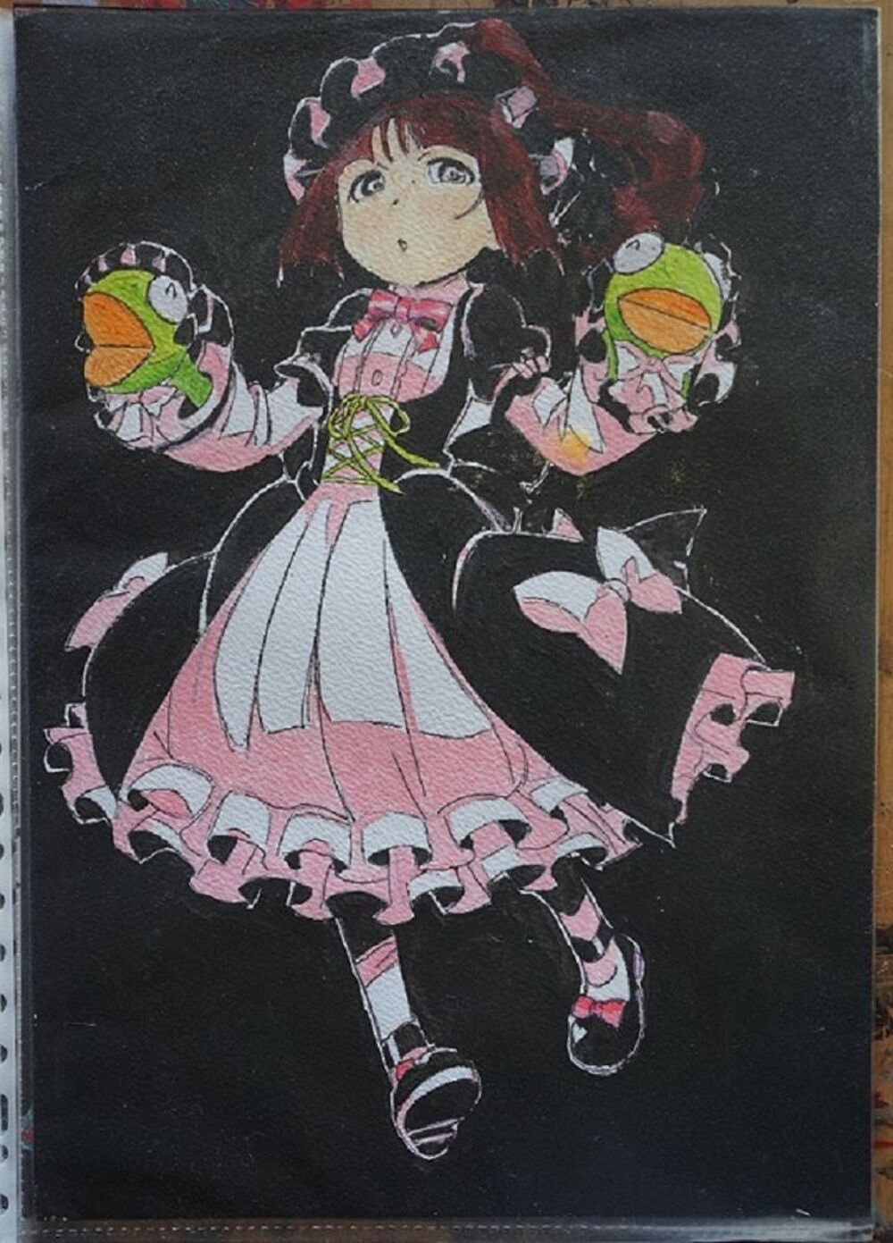 peinture - Robot Girls Z Villains - Doublas M2 - sur papier Décoration