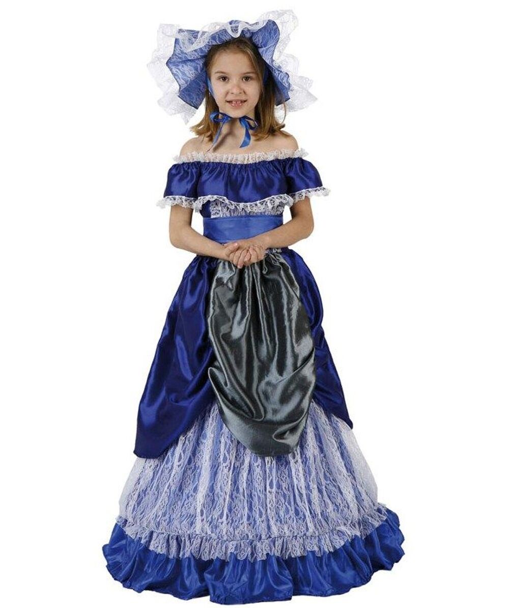 Deguisement costume Dame du Sud Scarlett bleue 5-6 ans Jeux / jouets