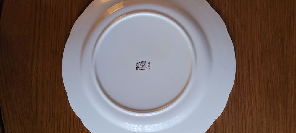 Assiettes plates porcelaine DIGOIN-SARREGUEMINES 