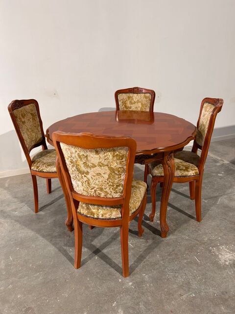 Ensemble mobilier table et 4 chaises 100 La Brde (33)