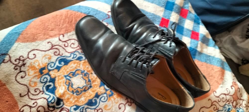 Mocassins a lacets cuir clarks pointure 43 tr&egrave;s bon &eacute;tat Chaussures