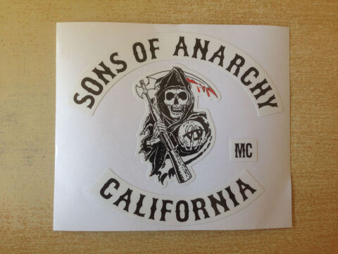 autocollant biker sons of anarchy california mc 6 Carnon Plage (34)