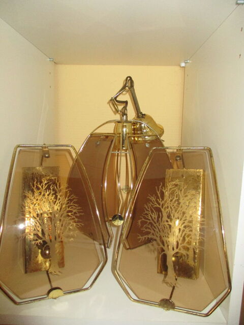 Plafonnier et 2 appliques GIEMME LAMPADARI vintage 0 Saint-Yrieix-la-Perche (87)