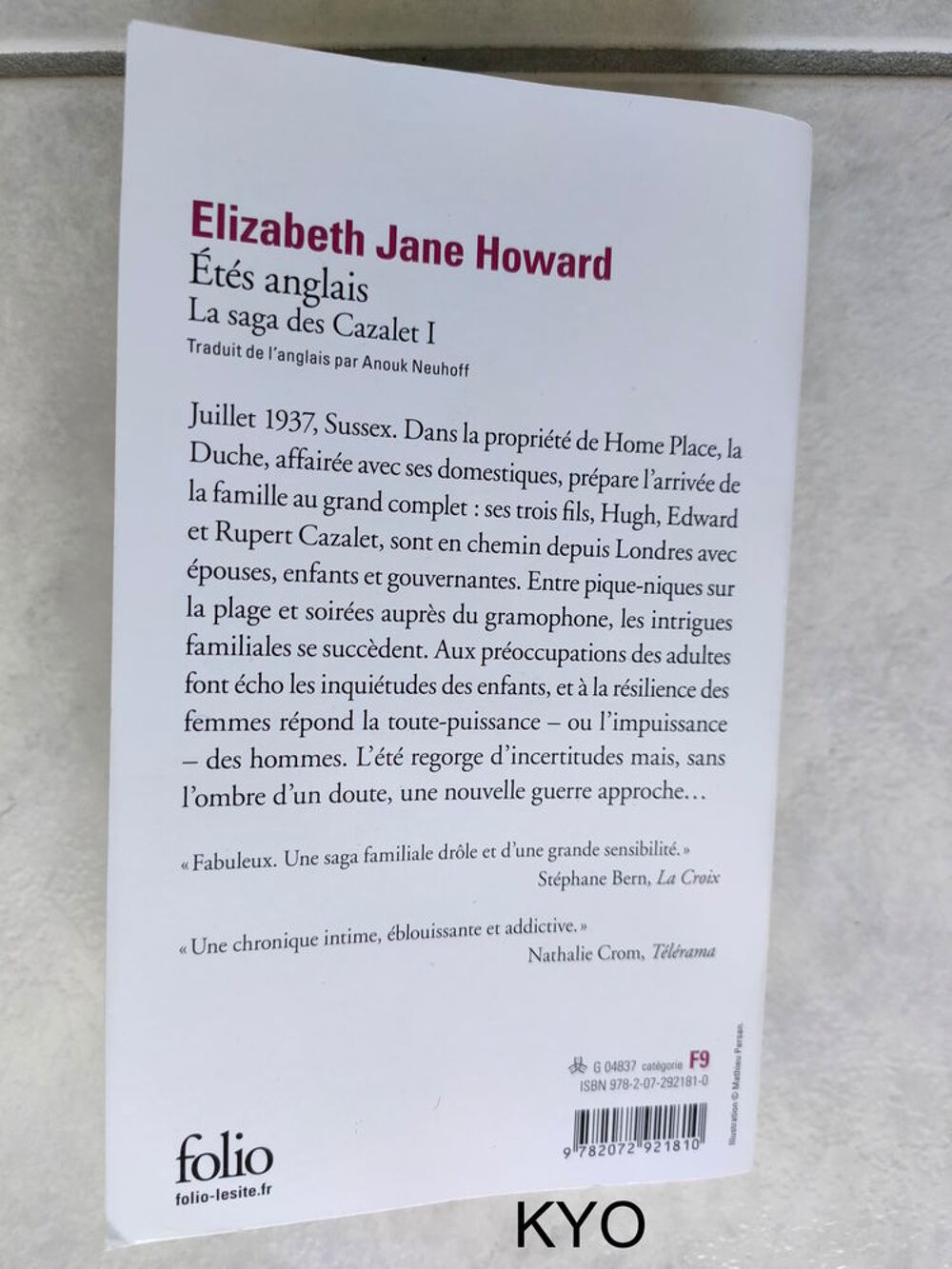 Elizabeth Jane Howard - Et&eacute;s Anglais - La Saga Des Cazalet Livres et BD