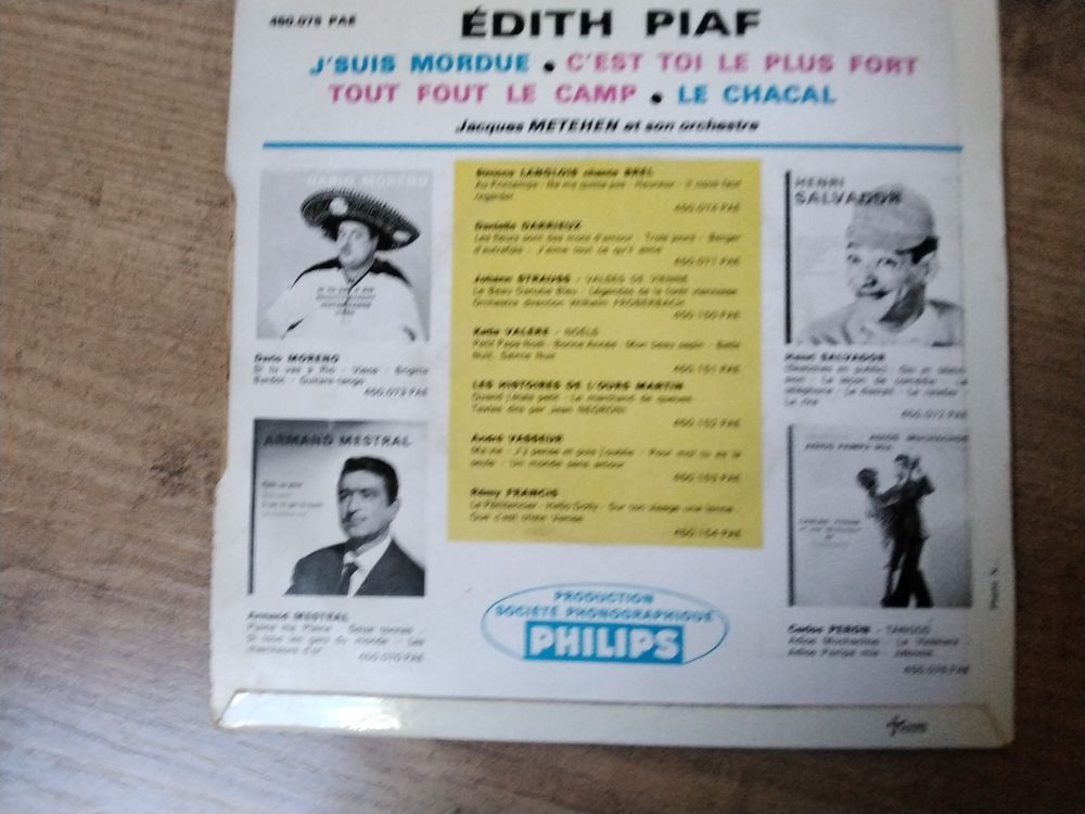 4 vinyls 45 tours Piaf, Reggiani, Streisand Audio et hifi
