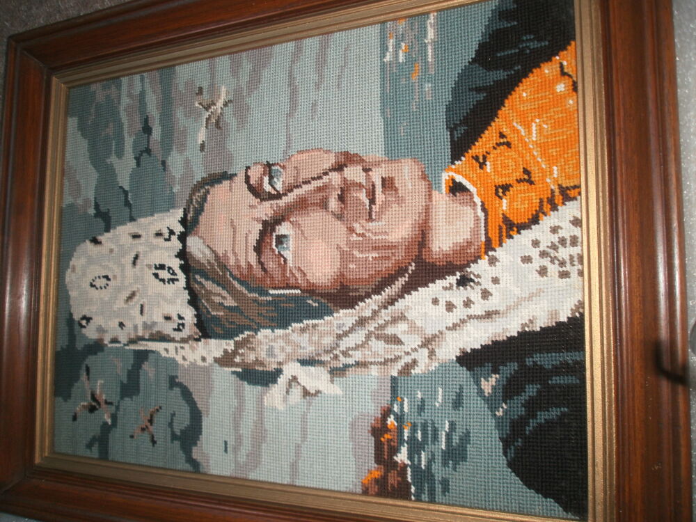 Tableaux canevas fais mains de mon Arri&egrave;re grand m&egrave;re Décoration