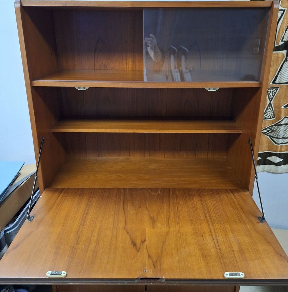 Meuble secr&eacute;taire en teck vintage (ann&eacute;es 70) Meubles
