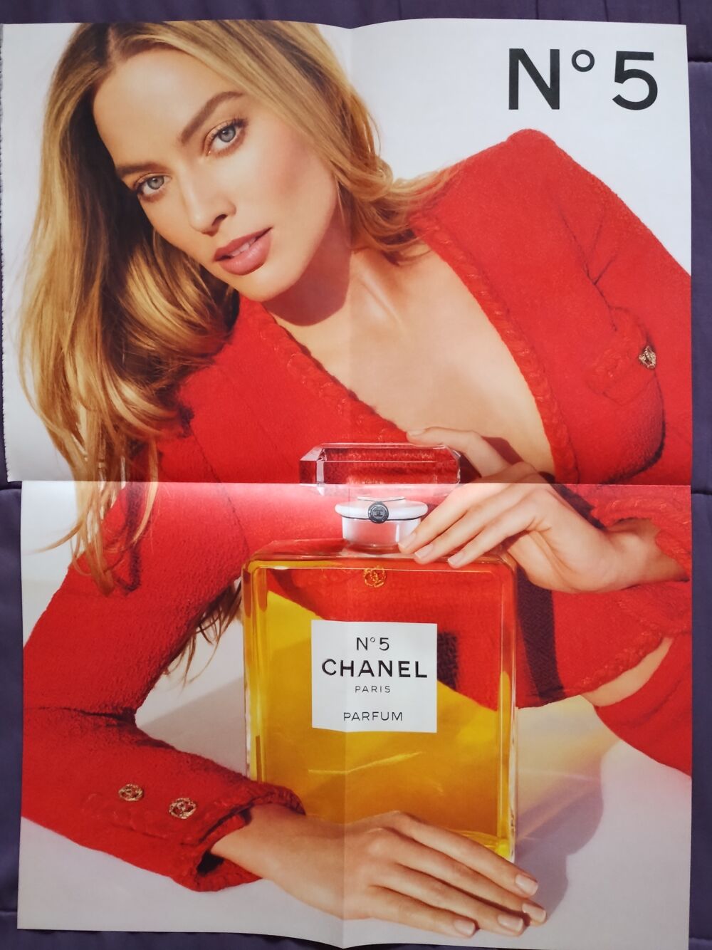 Affiche du Parfum Chanel N&deg;5 recto/verso 