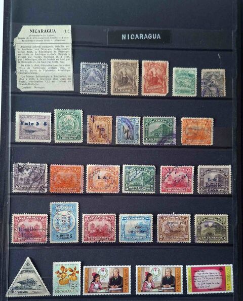 S�rie de timbres de collection du Nicaragua 80 Gap (05)