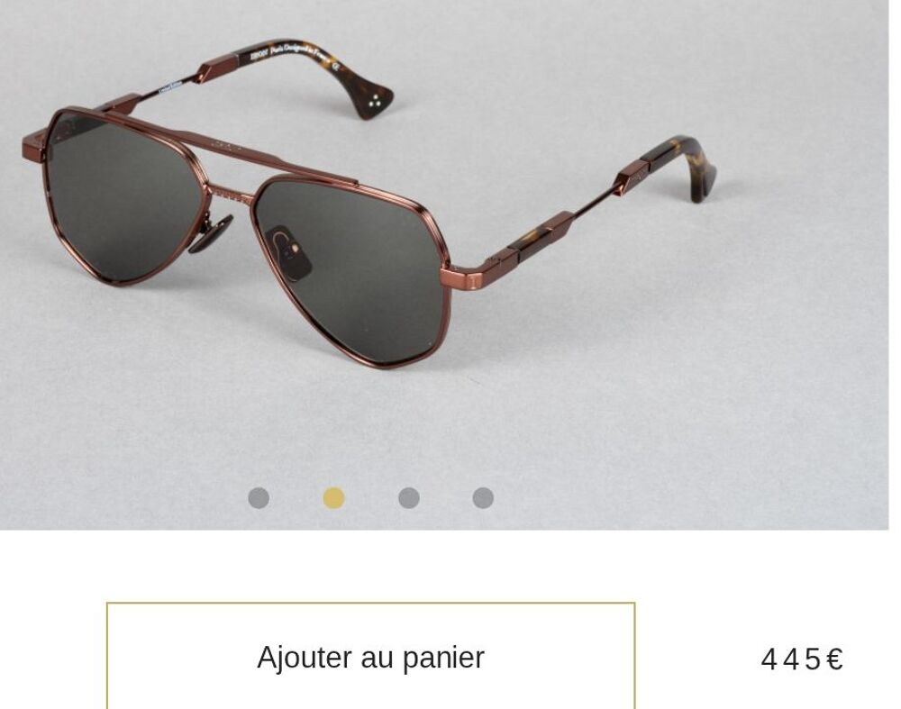 Lunettes luxe plaque et or 24 k Iron Paris/ bali Bijoux et montres
