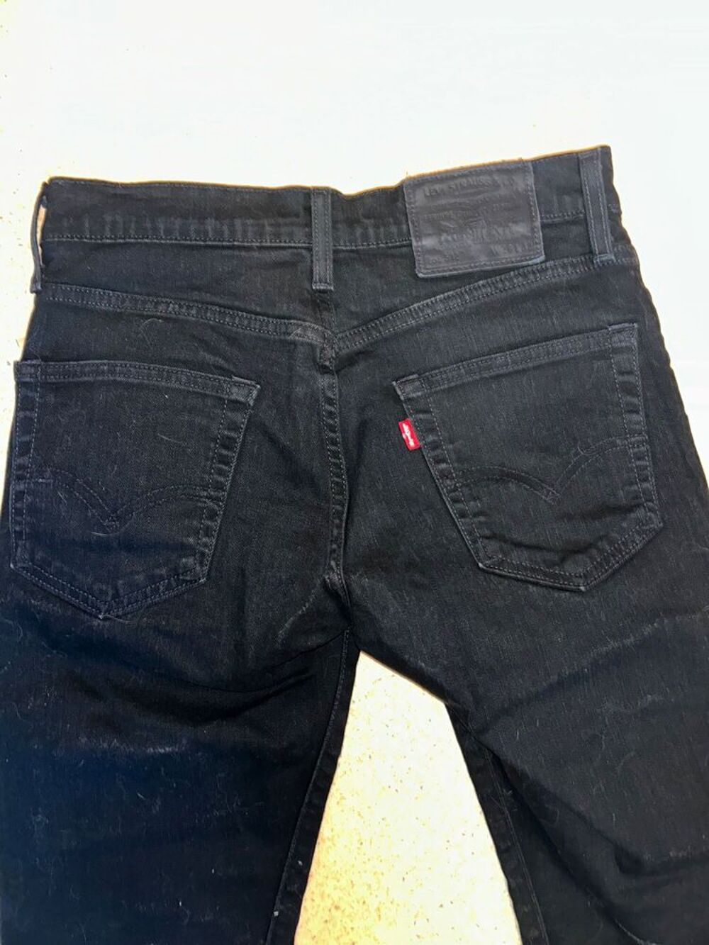 Jeans noir Lewi Straus &amp; Co W28 L32 Lot 512, Vêtements