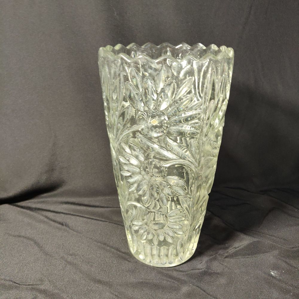 Grand vase en cristal vintage Décoration